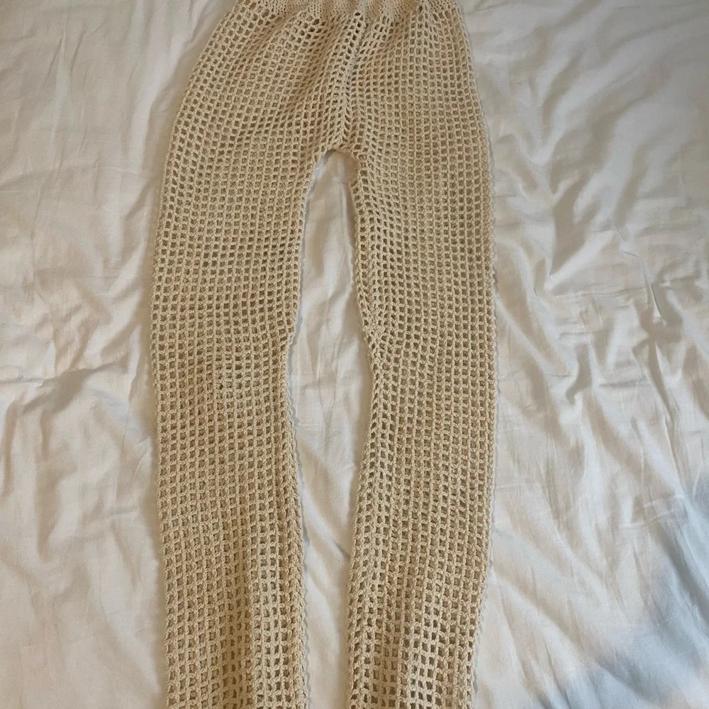 Adika 100% Cotton Sand colored Crochet Beach 🏖️ Cover Up - Picture 1 of 3